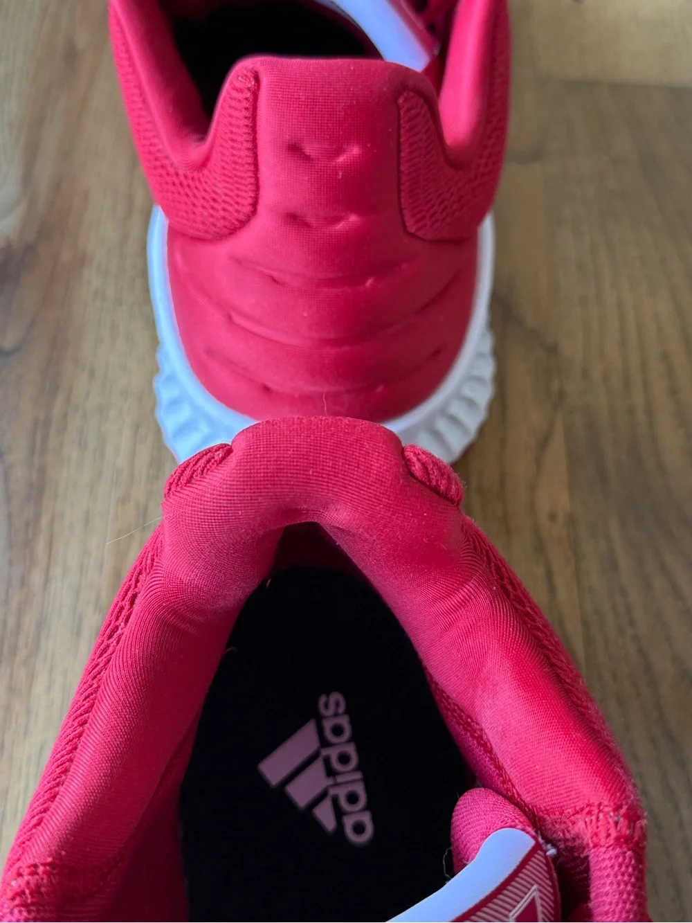 Adidas Men’s Red Nebraska Huskers Sneakers with White Midsole